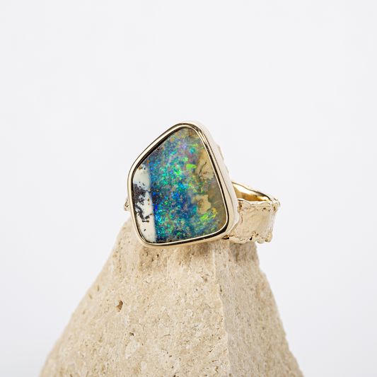 Boulder Opal Ring