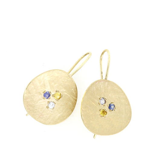 Sprinkled Sapphire Earrings