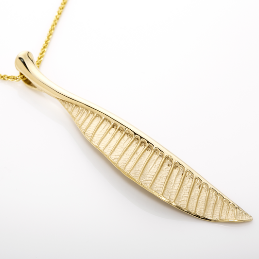 Frangipani Leaf Pendant