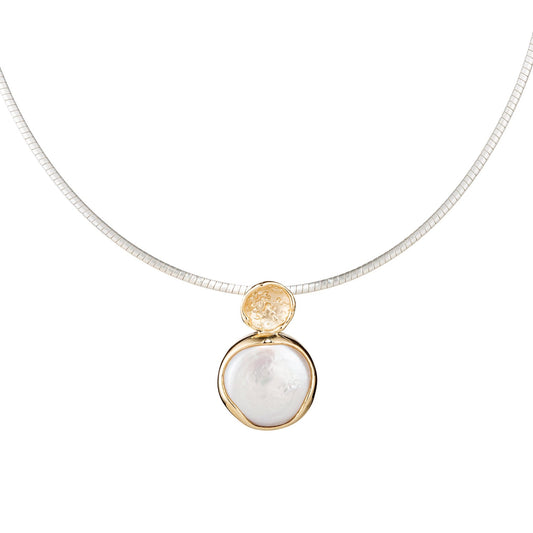 Fresh Water Button Pearl Pendant