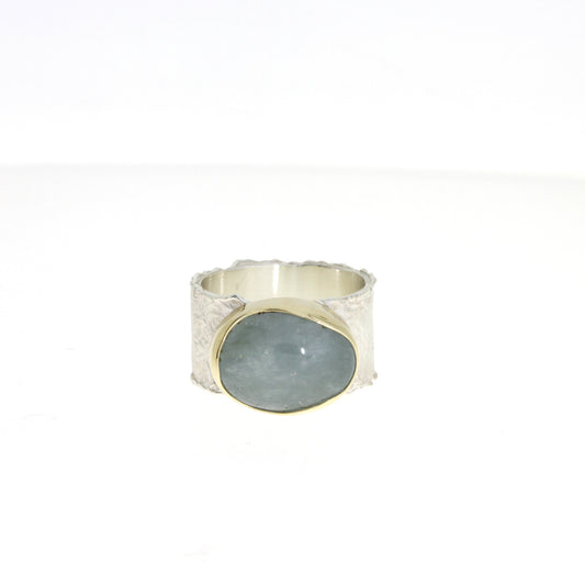 Milky Aquamarine Ring