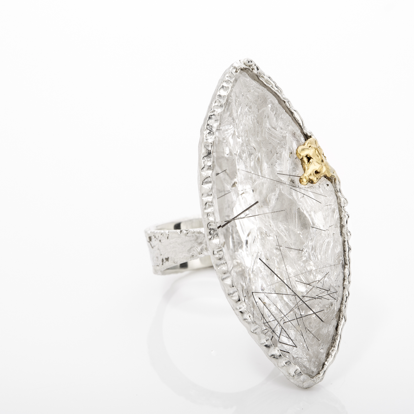 Rutile Quartz Ring