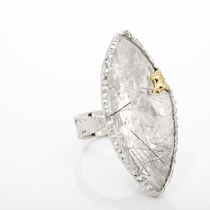 Rutile Quartz Ring