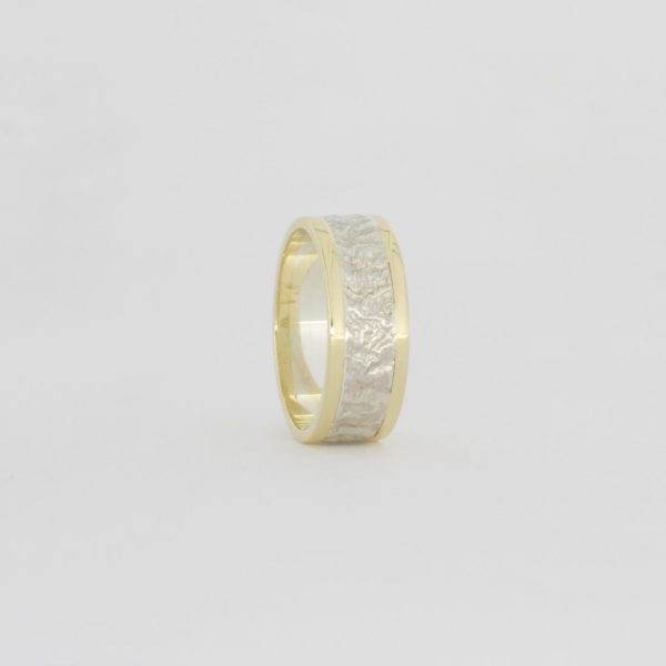Payet retic silver & gold ring