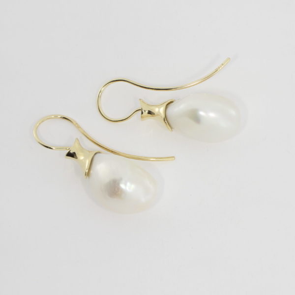 Payet large fresh water pearl earrings