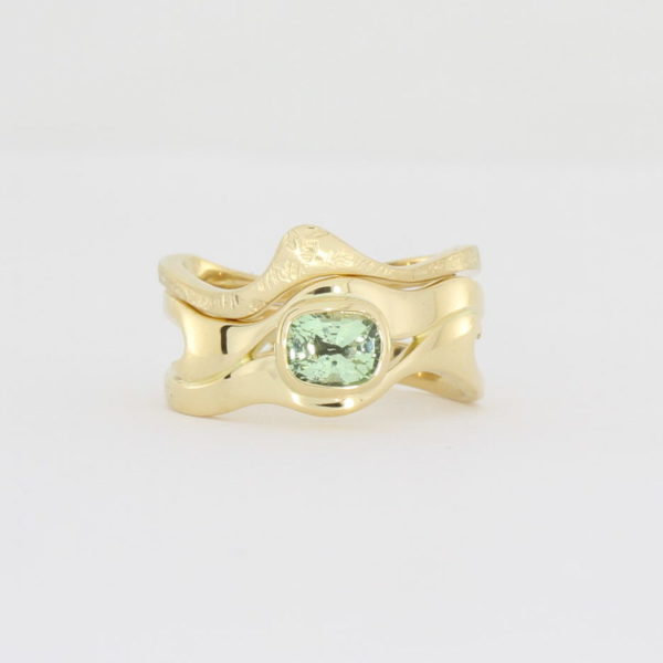 Payet gallery bespoke green garnet ring