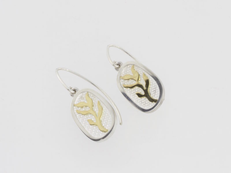 Payet silver and gold earrings